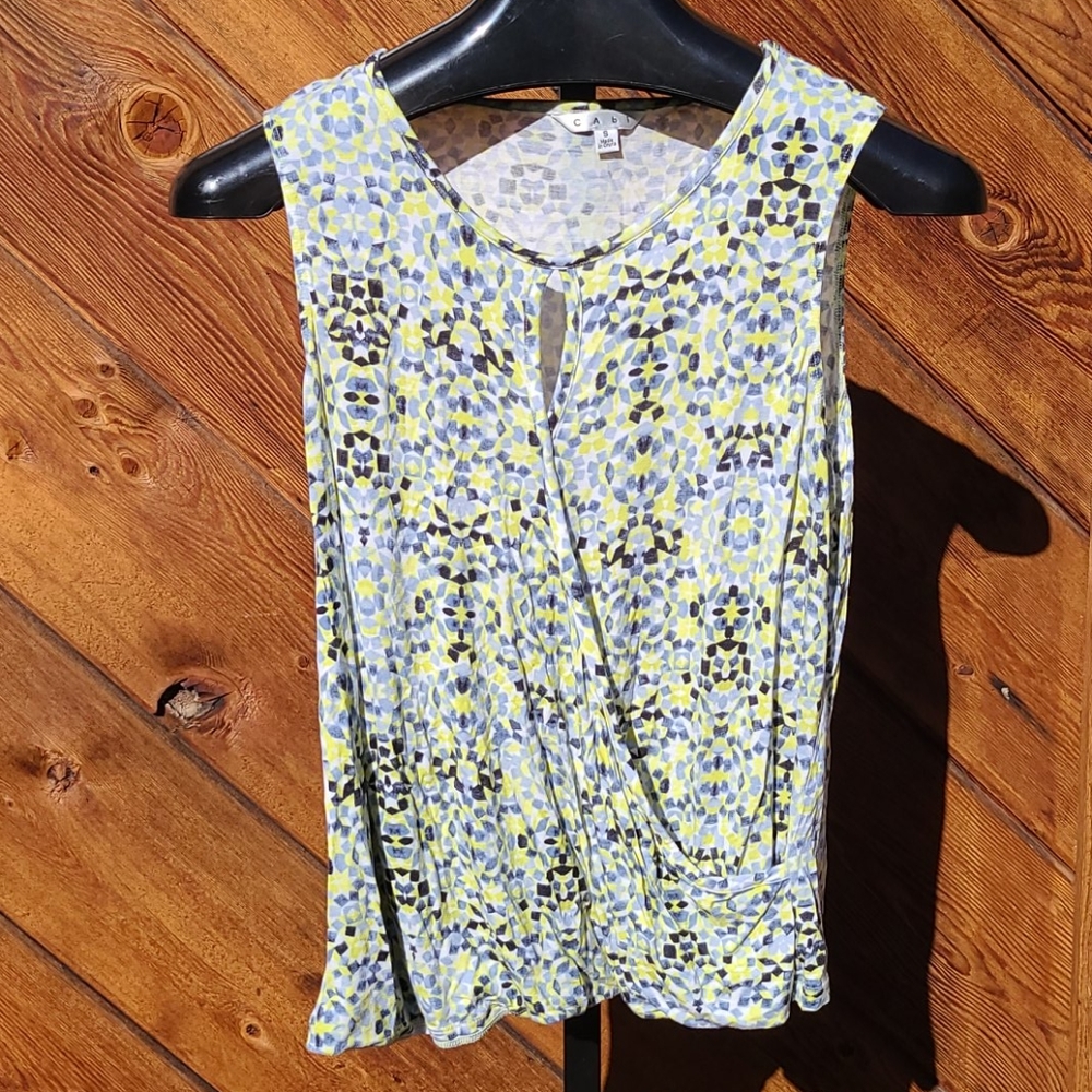 CAbi 260 Geometric Crossover Faux Wrap 538